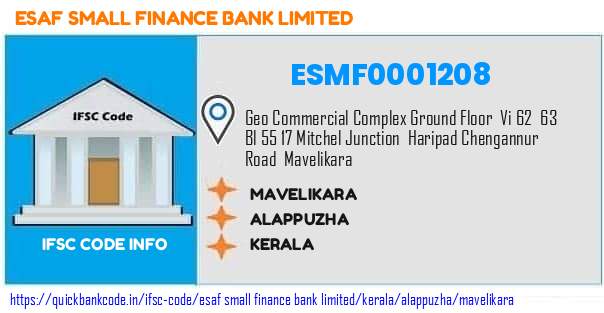 Esaf Small Finance Bank Mavelikara ESMF0001208 IFSC Code
