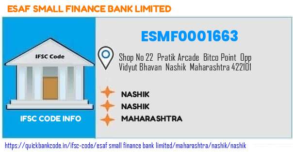 Esaf Small Finance Bank Nashik ESMF0001663 IFSC Code
