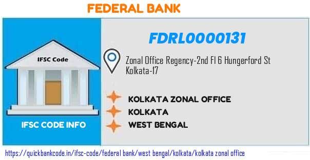 Federal Bank Kolkata Zonal Office FDRL0000131 IFSC Code