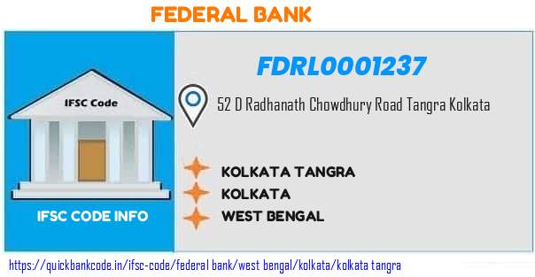 Federal Bank Kolkata Tangra FDRL0001237 IFSC Code