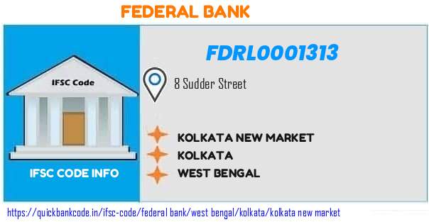 Federal Bank Kolkata New Market FDRL0001313 IFSC Code