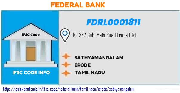 Federal Bank Sathyamangalam FDRL0001811 IFSC Code