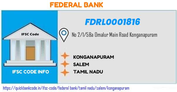 Federal Bank Konganapuram FDRL0001816 IFSC Code