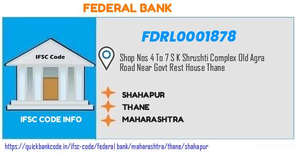 Federal Bank Shahapur FDRL0001878 IFSC Code