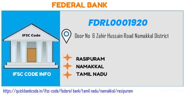 Federal Bank Rasipuram FDRL0001920 IFSC Code