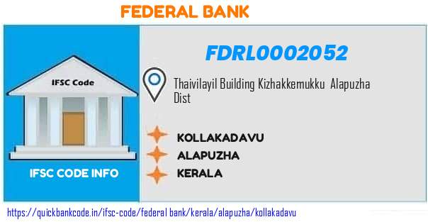 Federal Bank Kollakadavu FDRL0002052 IFSC Code