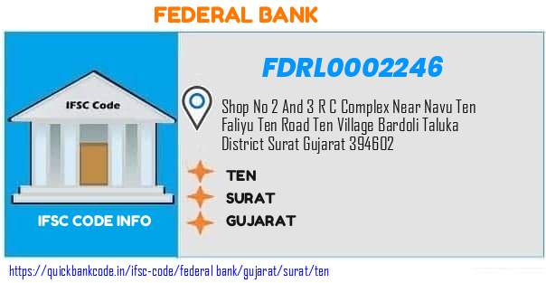 Federal Bank Ten FDRL0002246 IFSC Code