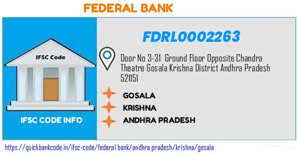 Federal Bank Gosala FDRL0002263 IFSC Code