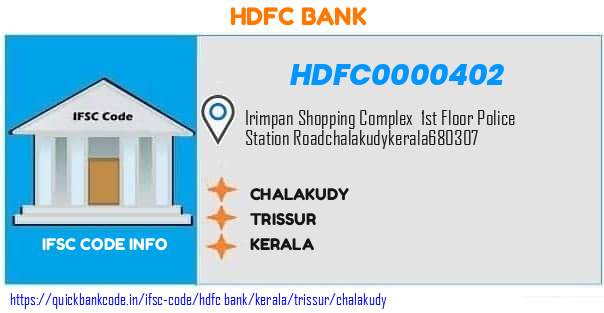 Hdfc Bank Chalakudy HDFC0000402 IFSC Code