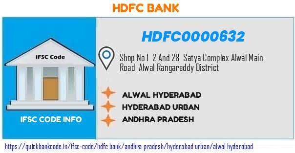 Hdfc Bank Alwal Hyderabad HDFC0000632 IFSC Code