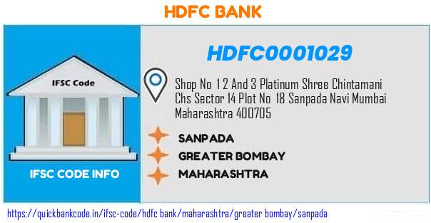 Hdfc Bank Sanpada HDFC0001029 IFSC Code