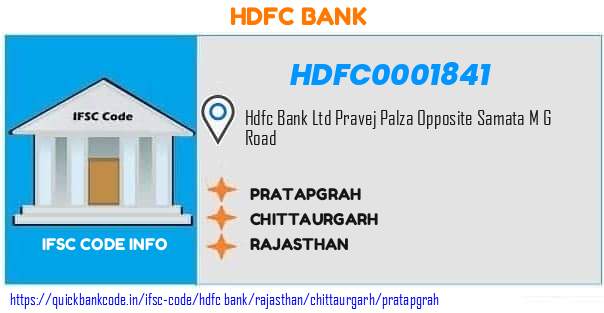 Hdfc Bank Pratapgrah HDFC0001841 IFSC Code