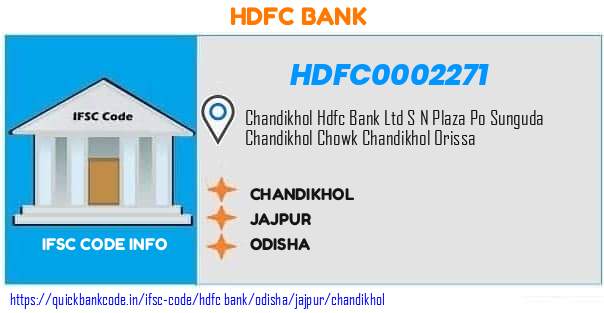 Hdfc Bank Chandikhol HDFC0002271 IFSC Code