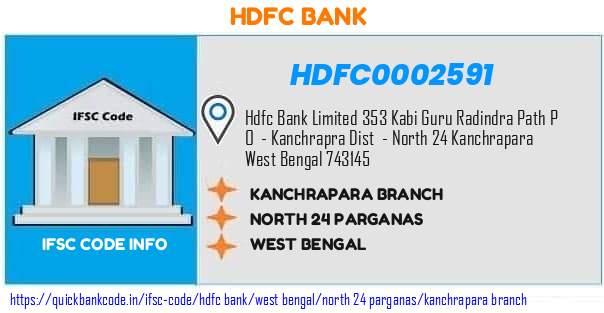 Hdfc Bank Kanchrapara Branch HDFC0002591 IFSC Code