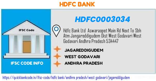 Hdfc Bank Jagareddigudem HDFC0003034 IFSC Code