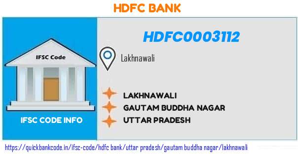 Hdfc Bank Lakhnawali HDFC0003112 IFSC Code