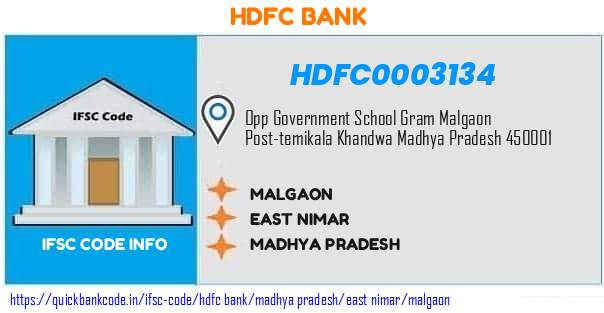 Hdfc Bank Malgaon HDFC0003134 IFSC Code