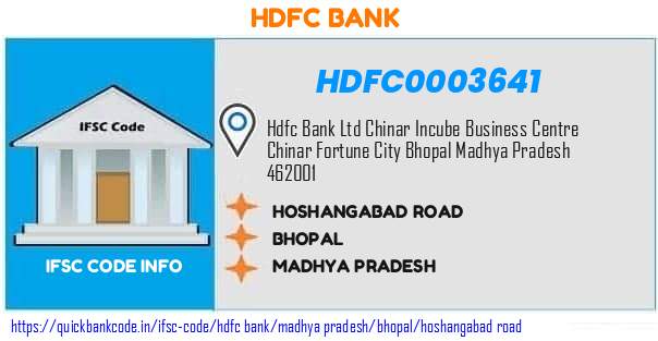 Hdfc Bank Hoshangabad Road HDFC0003641 IFSC Code