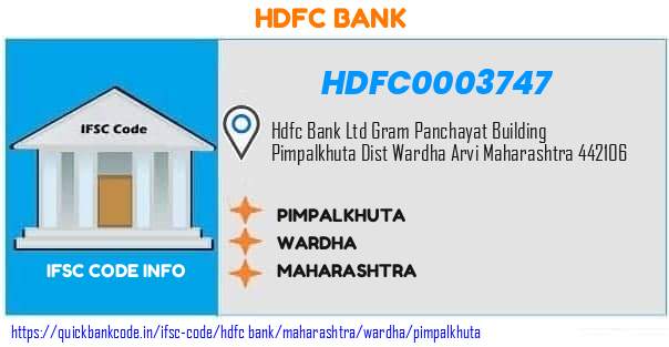 HDFC0003747 HDFC Bank. PIMPALKHUTA