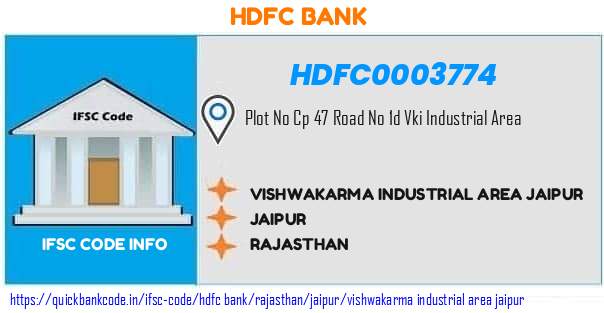 Hdfc Bank Vishwakarma Industrial Area Jaipur HDFC0003774 IFSC Code