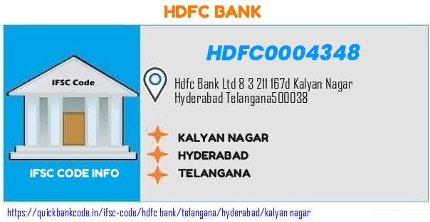 Hdfc Bank Kalyan Nagar HDFC0004348 IFSC Code