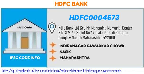 Hdfc Bank Indiranagar Sawarkar Chowk HDFC0004673 IFSC Code