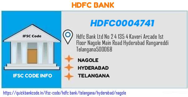 Hdfc Bank Nagole HDFC0004741 IFSC Code
