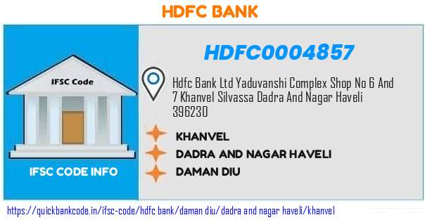 Hdfc Bank Khanvel HDFC0004857 IFSC Code