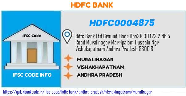 HDFC0004875 HDFC Bank. MURALINAGAR