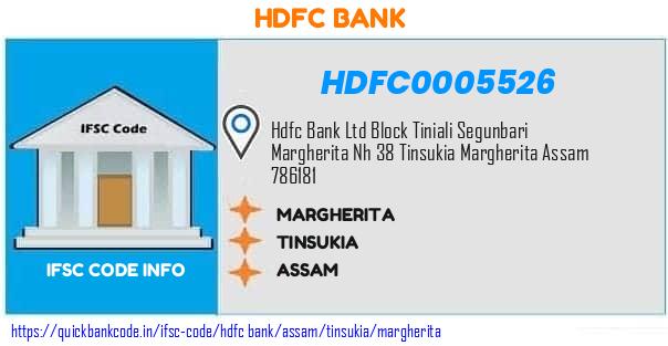 Hdfc Bank Margherita HDFC0005526 IFSC Code