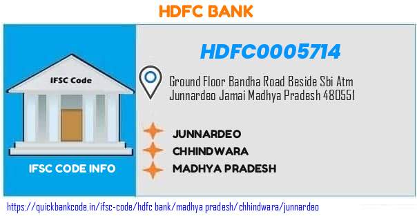 Hdfc Bank Junnardeo HDFC0005714 IFSC Code