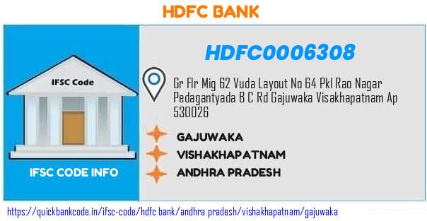 HDFC0006308 HDFC Bank. GAJUWAKA