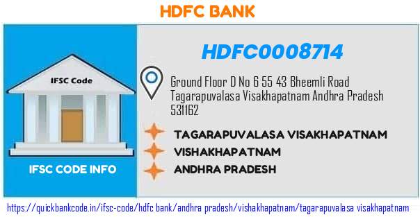Hdfc Bank Tagarapuvalasa Visakhapatnam HDFC0008714 IFSC Code