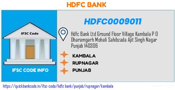Hdfc Bank Kambala HDFC0009011 IFSC Code