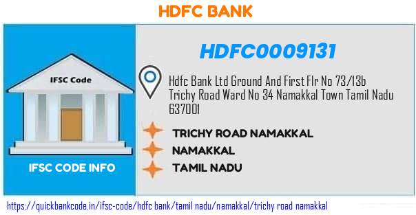 Hdfc Bank Trichy Road Namakkal HDFC0009131 IFSC Code