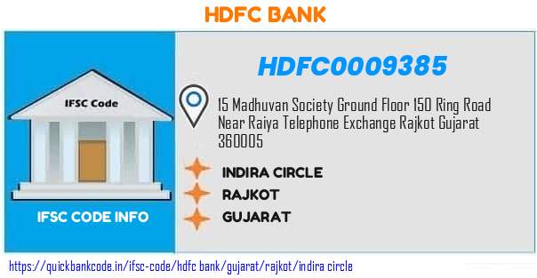 Hdfc Bank Indira Circle HDFC0009385 IFSC Code
