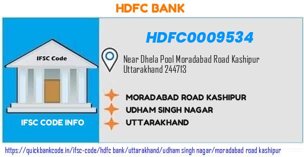 HDFC0009534 HDFC Bank. MORADABAD ROAD KASHIPUR