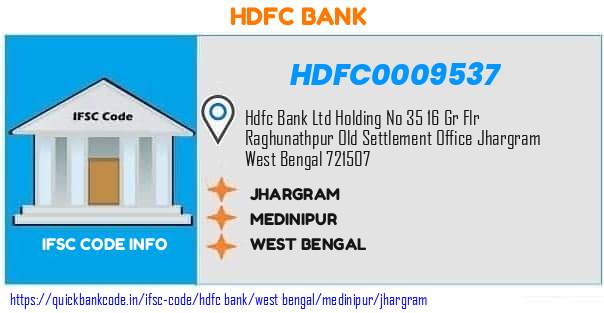 Hdfc Bank Jhargram HDFC0009537 IFSC Code