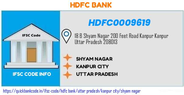 Hdfc Bank Shyam Nagar HDFC0009619 IFSC Code
