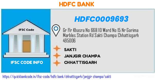 Hdfc Bank Sakti HDFC0009693 IFSC Code