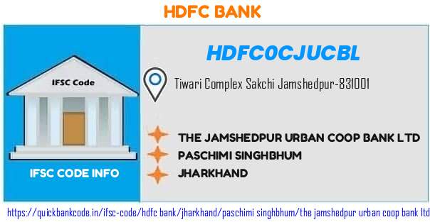 Hdfc Bank The Jamshedpur Urban Coop Bank  HDFC0CJUCBL IFSC Code