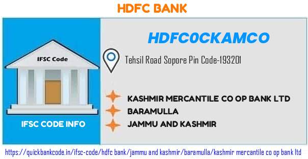 Hdfc Bank Kashmir Mercantile Co Op Bank  HDFC0CKAMCO IFSC Code