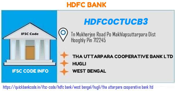 HDFC0CTUCB3 HDFC Bank. THA UTTARPARA COOPERATIVE BANK LTD