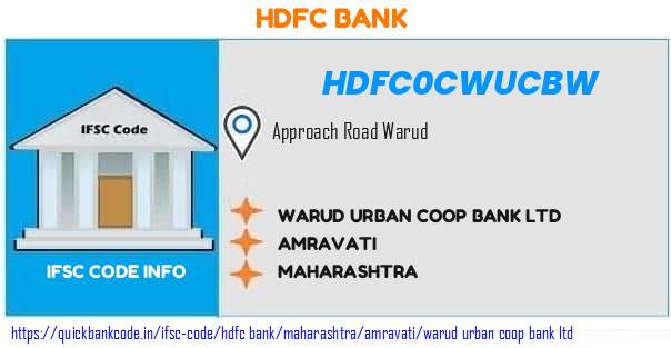 HDFC0CWUCBW HDFC Bank. WARUD URBAN COOP BANK LTD