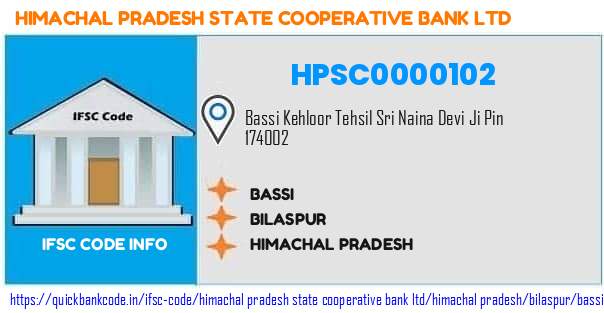Himachal Pradesh State Cooperative Bank Bassi HPSC0000102 IFSC Code