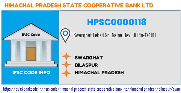 Himachal Pradesh State Cooperative Bank Swarghat HPSC0000118 IFSC Code