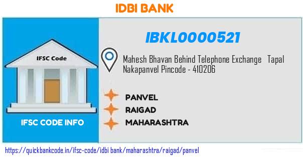 Idbi Bank Panvel IBKL0000521 IFSC Code