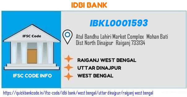 Idbi Bank Raiganj West Bengal IBKL0001593 IFSC Code