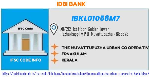 Idbi Bank The Muvattupuzha Urban Co Operative Bank no 556 IBKL01058M7 IFSC Code