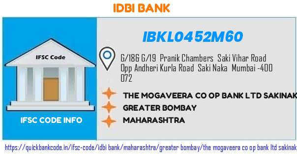 Idbi Bank The Mogaveera Co Op Bank  Sakinaka Branch IBKL0452M60 IFSC Code